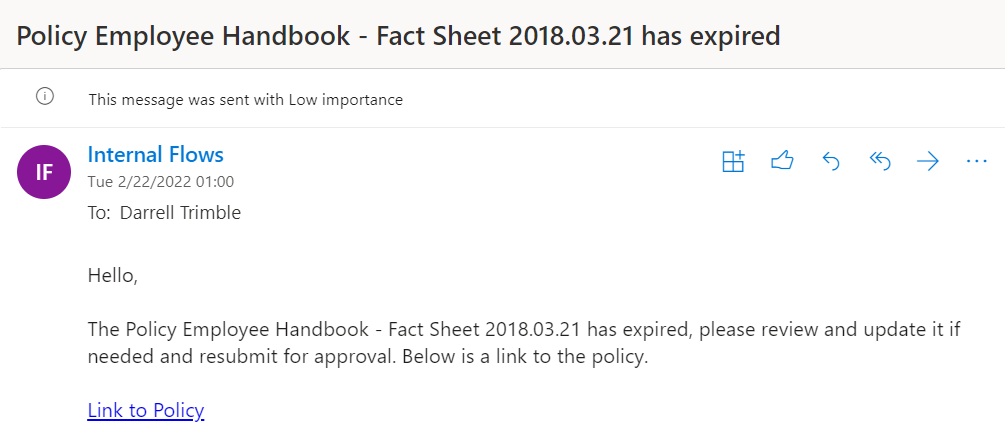 screenshot of SP Policy Manager